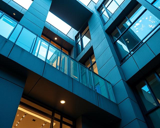 Abstract architectural detail representing logical structure